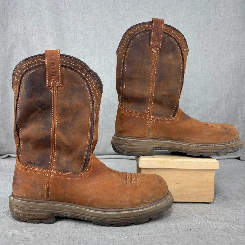 Red Wing Rio Flex 2276 Work Boot Brown Waterproof Steel Toe Mens 10 NARROW